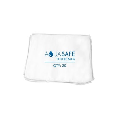Mbz Industrial AquaSafe Liquid Absorbing Sandless Sandbag, 22inL x 16inW x 1inH, Pack of 20 AS20-FB
